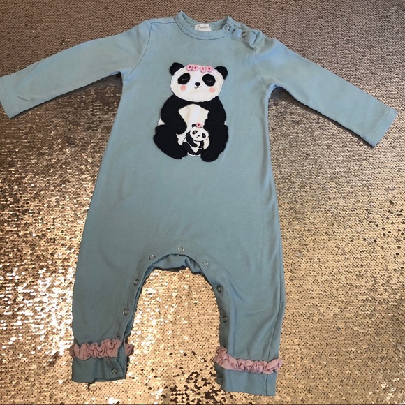 panda romper baby